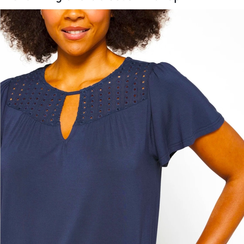 Papermoon Short Sleeve Knit Top